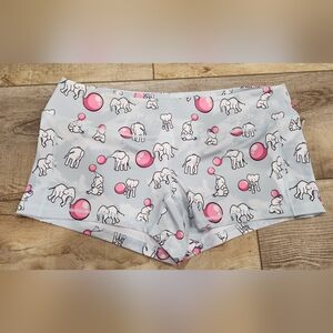 XXL Feed Me Fight Me Elephant Bubblegum Shorts